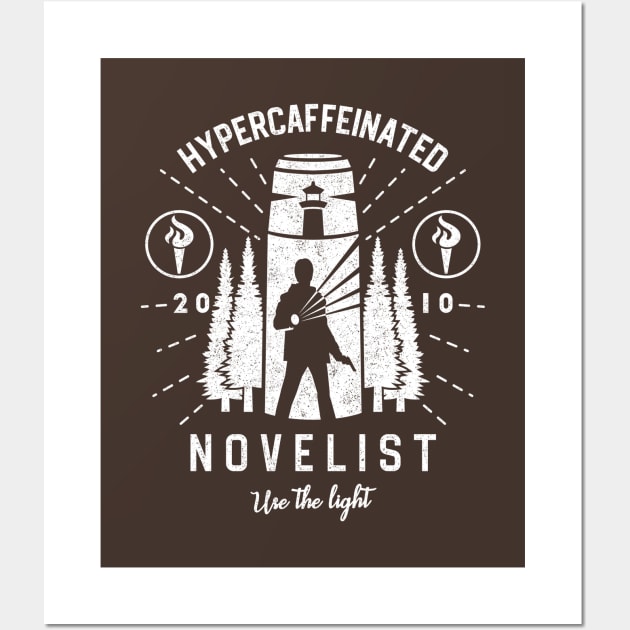 Hypercaffeinated Novelist Wall Art by logozaste